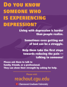 Depression? visit reachout.cgu.edu